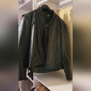 Motorcycle men's jacket leather